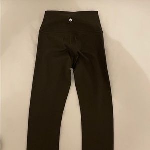 Green Full length Lululemon leggings